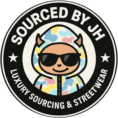 Sourced By JH circular badge logo