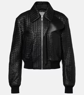 Bottega Veneta Intrecciato Leather Jacket
